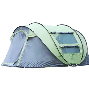 Camping Equipment Automatic Tent 4 Person Outdoor Kamp Automatic Carpas Wholesale Suppliers Portable Foldable Pop Up Tent