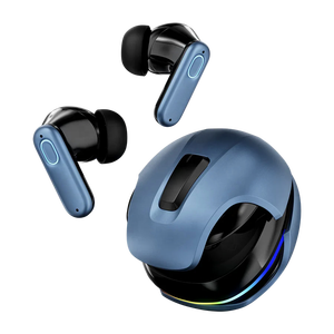 ブライトブルー 第2世代 ヘルメットイヤホン ENCノイズキャンセリング 5.4 IPX5防水 Hi-Fiサウンド タッチコントロール デジタルディスプレイ 低電力 - Product Image 5