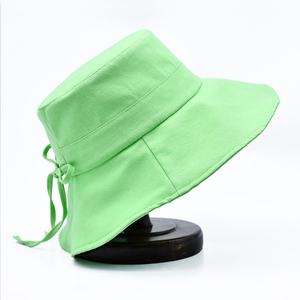 Oem Design Wide Brim Plain <b>Green</b> Bucket <b>Hat</b> Bulk Custom Personalized Bucket Cap Wholesale - Product Image 2