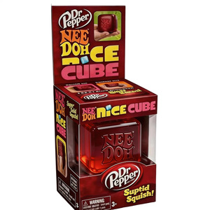Jouet sensoriel anti-stress en silicone rouge en forme de cube, 8,5 cm, pour les plus de 14 ans, unisexe - Product Image 2
