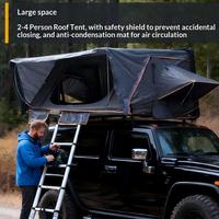 Tente de toit ABS pour SUV, imperméable, double couche, coupe-vent, toutes saisons, prête à l'emploi, pour camping en voiture