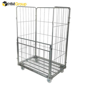 Çelik hareketli büyük güvenlik iki güvenli kapı Jumbo 4 taraflı tel örgü rulosu kafes - Product Image 2