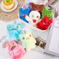 Boneka Monster Gigi Besar Lucu Imut, Boneka Monster Jelek Lucu, Mainan Boneka Lembut Isi Kapas PP untuk Anak Perempuan, Penghibur Anak