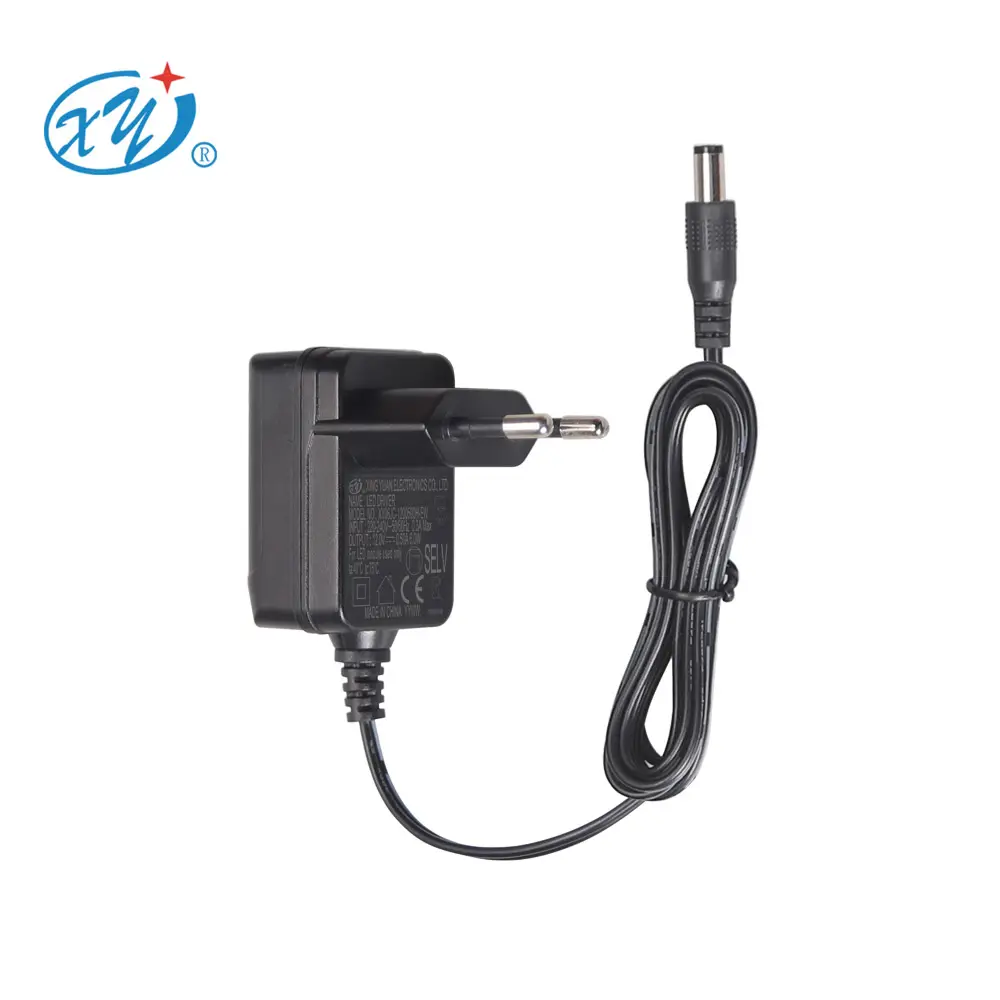 EU Cắm Tường AC DC Bộ Chuyển Đổi 12V 500mA 0.5A 12v0.5A 5V 6V 9V 24V DC Cung Cấp Điện Adapter Với CE GS Giấy Chứng Nhận