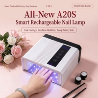 Lampe à ongles UV LED rechargeable pour usage domestique et professionnel, 7800 mAh, séchage rapide, haute puissance, automatique, pour le gel et le vernis à ongles.