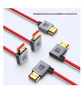 Câble à ressort ultra-flexible HD 2.1 à angle droit pour appareils photo hybrides, moniteurs, ordinateurs, téléviseurs, projecteurs - 8K60 - Product Image 2