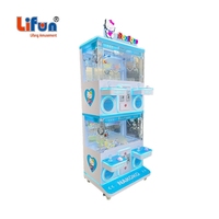 Lifun Machine à griffes mini 4 joueurs, jeu de grue de compétence, distributeur de jouets pour cinémas, halls d'entrée et centres de divertissement familial