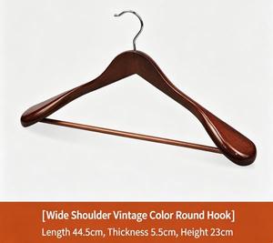 Clothes <b>Hanger</b> Luxury Wood Suit Coat <b>Hanger</b> Beech Lotus Oak Wooden <b>Hanger</b> - Product Image 3