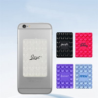 Accessoires pour téléphones mobiles Support adhésif en silicone à ventouse Étanche Multifonction Supports de téléphone de bureau Logo personnalisé pour