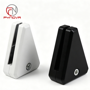 Penjepit Partisi Layar Meja Fynova yang Dapat Disesuaikan, Penjepit Kaca Desktop Kantor dari Paduan Aluminium, Braket Layar Segitiga - Product Image 6