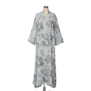 Caftán Marroquí para <span class=keywords><strong>Mujer</strong></span> de Oriente Medio, Abaya Nueva, Estilo Europeo y Americano, de Poliéster, Modesto, Elegante, con Cuentas, Largo, para Fiestas y Eventos de Noche en Dubái - Product Image 1
