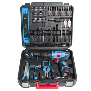 ชุดเครื่องมือสว่านไร้สาย FIXTEC12V พร้อมอุปกรณ์เสริม 60 ชิ้น สีฟ้า สำหรับงานไฟฟ้า รุ่น FCD1207K60 ชุดสว่านไร้สาย FCD120 - Product Image 4