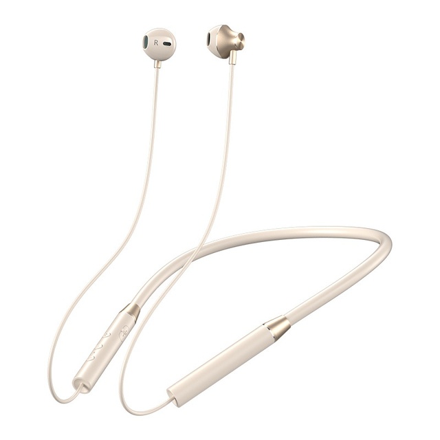 Bluetooth Neckband Earphones Long Battery Life Noise Cancelling HiFi 5.3 Wireless Sports Semi-In-Earphones for Apple Phones