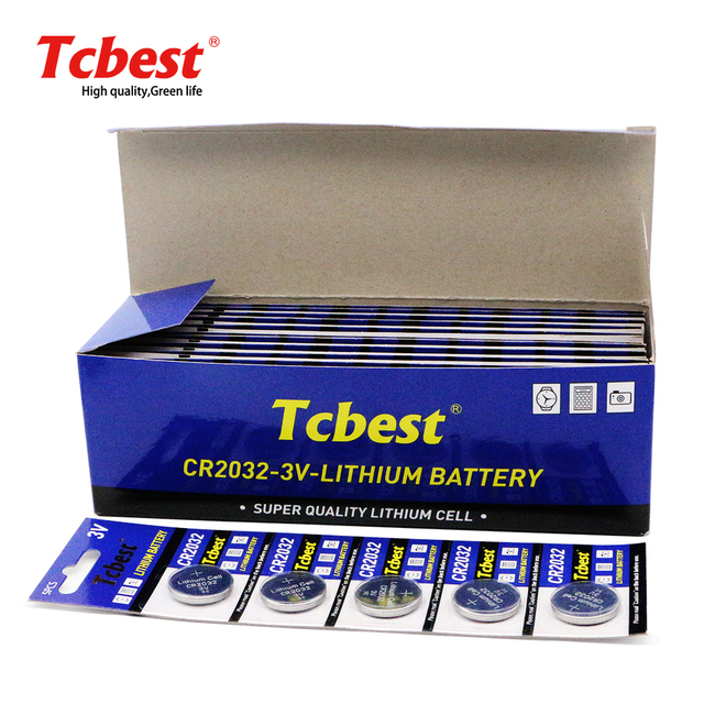 Most Popular Best Seller CR2032 210mAH/240mAh 3V Coin Cell Lithium Manganese Battery for Toys Electronics