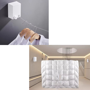 Wholesale Retractable Clothesline Stainless Seel Pull-Out Clothes-<b>Drying</b> Machine Rope Space-Saving Clothes <b>Drying</b> <b>Rack</b> for - Product Image 5