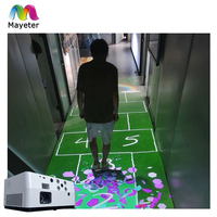 Jeu personnalisé Kids Floor immersive motion sensor ar Projection Trampoline 3D Interactive projecteur 5500l pour l'éducation