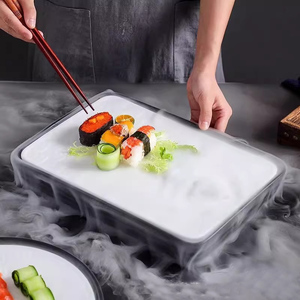 Restaurant japonais Cuisine moléculaire Vaisselle Fruits <span class=keywords><strong>de</strong></span> mer Plat <span class=keywords><strong>de</strong></span> service Plateau Sushi Plateau Saumon Sashimi Plateau <span class=keywords><strong>Glace</strong></span> Sèche Assiette - Product Image 4