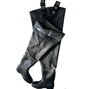 Cuissardes en nylon PVC 70D avec bottes, imperméables, pour la pêche, la culture du riz, l'aquaculture et la pêche en plein air - Product Image 4