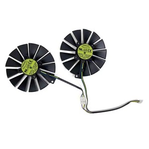 Ventilateur de refroidissement 95MM 4PIN T129215SM 0.25A RX580 GPU pour <span class=keywords><strong>ASUS</strong></span> AREZ Radeon <span class=keywords><strong>RX</strong></span> <span class=keywords><strong>580</strong></span> STRIX <span class=keywords><strong>RX</strong></span> 470 570 GTX 1050Ti 1070Ti 1080Ti - Product Image 4