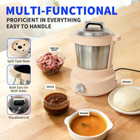 Pembuat Fufu Multifungsi Listrik Terlaris di Afrika, Pengolah Singkong, Blender, Baja Tahan Karat 304, 1100W, Kapasitas Besar