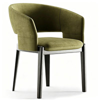 Canapé de loisirs moderne de luxe léger, style Wabi-Sabi, fauteuil individuel en bois mobile pour réception, salle d'exposition, centre commercial, hôtel
