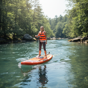QIQU Attrezzatura per Fitness Acquatico all'Aperto, Kayak a Pedali Gonfiabile, Scooter Acquatico a Propulsione a Piedi - Product Image 1