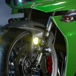 Faro Personalizzato Kewig 60W in Lega di Alluminio, Faretto Ausiliario di Alta Qualità per Moto con Luce Respirante - Product Image 6