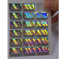 Conception gratuite personnaliser étiquette autocollant 3D hologramme impression laser 3D autocollant de sécurité 3d étiquettes autocollantes