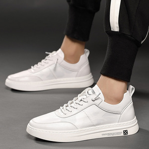 Zapatillas Casuales Blancas OEM para Hombre, Estilo Deportivo, para Caminar, Patinar, Tenis, en Blanco - Product Image 4