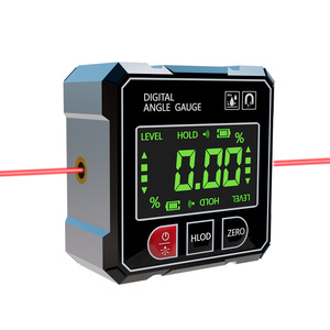 Niveau laser numérique 2 axes avec rapporteur d'angle, inclinomètre, règle, base magnétique et détecteur d'angle magnétique - Product Image 1