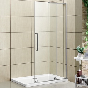 Porte de <span class=keywords><strong>baignoire</strong></span> en verre trempé, <span class=keywords><strong>noir</strong></span>, sans cadre, lot de 3 tendeurs de <span class=keywords><strong>baignoire</strong></span>-douche, <span class=keywords><strong>baignoire</strong></span> et douche - Product Image 5