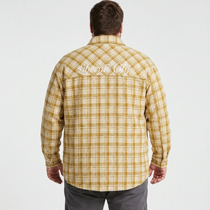 Plus Size Grote Dikke Mannen Geruite Overhemd Casual Button Down Katoen Ademend Ontspannen Pasvorm Lange Mouw 6XL 7XL 8XL 9XL 10XL - Product Image 3
