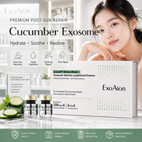 Sérum aux exosomes de concombre ExoAion 10^10 Particules – Ampoule hydratante et réparatrice pour le visage après soleil, idéal pour salons et cliniques