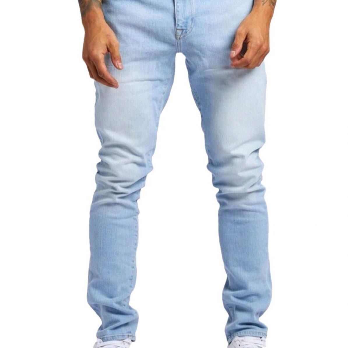 2026 New Men's Jeans Ins Fashion Trend Slim Denim Pants Wholesale