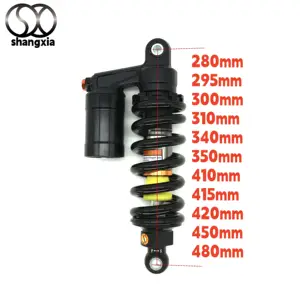 Factory Price Black 280mm 290mm 310mm 340mm Motorcycle Rear Air Shock Absorber