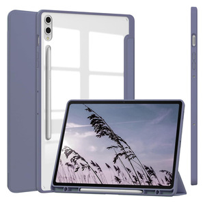 Gấp trong suốt Acrylic PU Leather Tablet trường hợp đối với Samsung <span class=keywords><strong>Galaxy</strong></span> <span class=keywords><strong>Tab</strong></span> S10 siêu chống sốc chân đế bảo vệ Bìa - Product Image 6