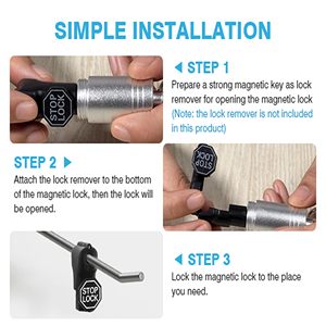 ตัวล็อกแบบตะขอเกี่ยว6มม. ตัวล็อกกันขโมยสีแดง - Product Image 2