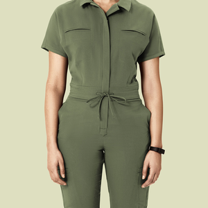 Uniformes Médicos, Conjuntos de Uniformes, Monos y Trajes de Mujer, Uniformes de Enfermería con Cuello <span class=keywords><strong>Polo</strong></span>, Mangas Cortas, Pantalones Jogger, Uniforme Médico de Enfermera - Product Image 2