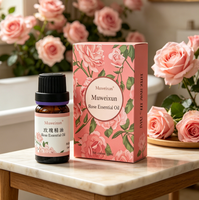 Huile Essentielle de Rose 100% Pure, Naturelle, Rosa Damascena, Distillée à la Vapeur, Huile de Rose Bulgare, Fournisseur en Gros OEM ODM