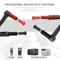 Mestek 8 pièces sondes universelles fils de Test broche pour multimètre aiguille pointe mètre multimètre testeur plomb sonde fil stylo câble Kits
