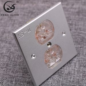 <span class=keywords><strong>Prise</strong></span> <span class=keywords><strong>murale</strong></span> YIVO XSSH Audio <span class=keywords><strong>HIFI</strong></span> haut-parleur Audio vidéo US Standard 86x86mm en alliage d'aluminium <span class=keywords><strong>prise</strong></span> d'alimentation électrique - Product Image 3