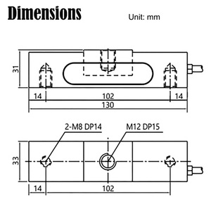 Plc320 800kg sản xuất hàng loạt shear Beam thang máy <span class=keywords><strong>Load</strong></span> <span class=keywords><strong>cell</strong></span> Force <span class=keywords><strong>Sensor</strong></span> - Product Image 6