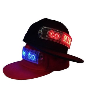 Custom LED Message <b>Display</b> Snapback Baseball Cap for Personalized Text & Dynamic Outdoor Night Activitiesd Cap - Product Image 2