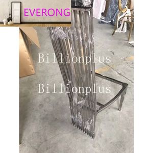 เก้าอี้ทานอาหารพนักพิงสูงทันสมัย หนัง PU คุณภาพสูง พร้อมโครงเหล็กสแตนเลส สำหรับบ้าน บาร์ โรงแรม สวนสาธารณะ งานแต่งงาน และงานอีเว้นท์ - Product Image 4