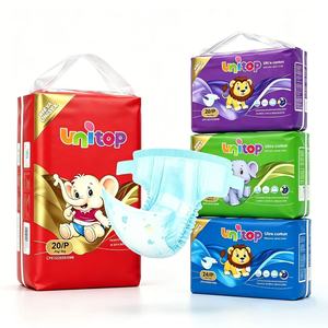 Échantillons Gratuits Couches Bébé Grade A Vente en Gros Couches Jetables Pas Chères OEM Super Absorbantes Bonne Qualité Couches à Bandes Adhésives pour Bébé - Product Image 1