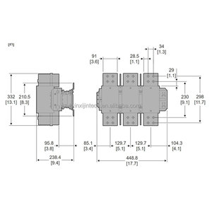 Schnei der Industrial Control TeSys LC1F Series 4 Pôles DC Contacteur <span class=keywords><strong>B</strong></span>[24V] <span class=keywords><strong>F</strong></span>[110V] M[220V] Bobine-D LC1F115BD/MD /150BD/FD/MD - Product Image 5