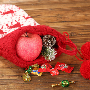 <span class=keywords><strong>In</strong></span> magazzino Guangdong decorazioni natalizie a strisce stampate rosse calza <span class=keywords><strong>natale</strong></span> a maglia decorazioni natalizie - Product Image 4