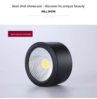 Plafonnier LED encastré COB 7W, spot en aluminium au design moderne, IP33, haute luminosité pour la maison et le bureau
