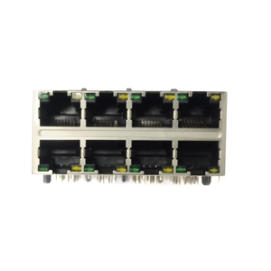 2xN RJ 45 Connector 10P8C Ethernet Jack 2*4 <strong>Port</strong> RJ-45 JC0-0131 DA6T00101 DA6T10303 DU1T202A1 - Product Image 6