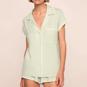 <span class=keywords><strong>Pigiama</strong></span> da <span class=keywords><strong>Donna</strong></span> in <span class=keywords><strong>Modal</strong></span> Organico, Set Corto Personalizzato, Abbigliamento da Notte a Maniche Corte per Donne - Product Image 3